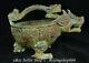 10.8 Ancient Chinese Bronze Ware Dynasty Dragon Drinking Vessel Portable Kettle