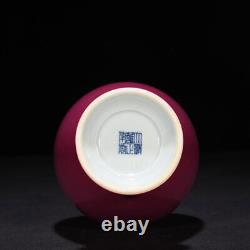 10 Chinese Old Antique Porcelain qing dynasty yongzheng mark red glaze Vase