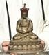 10 Old Chinese Copper Gilt Buddhism Ksitigarbha Boddhisattva Statue Sculpture