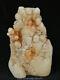 10 Old Chinese White Jade Carved Feng Shui Tongzi Wealth Luck Lotus Sculpture