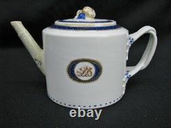 10 Pc. Late 18th Century Chinese Export Porcelain Partial Tea Set with Tea Pot