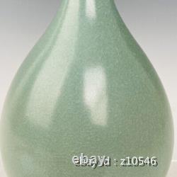 11.2 Chinese antiques Overseas return Ru Kiln Porcelain Flower mouth bottle