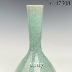 11.2antique Chinese Song dynasty Porcelain Ru porcelain Long neck bottle