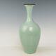 11.4 Chinese Old Porcelain Song Dynasty Museum Mark Ru Kiln Cyan Ice Crack Vase