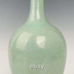 11.4 Chinese Old Porcelain Song dynasty museum mark ru kiln cyan Ice crack Vase