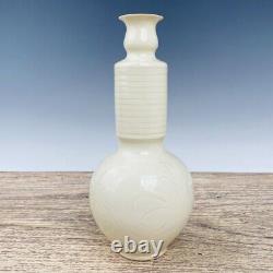 11.4 Chinese Porcelain Song dynasty ding kiln SongHuiZong mark White gilt Vase