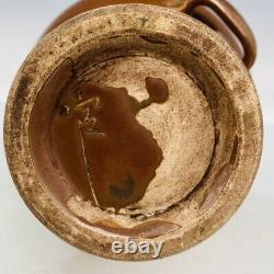 11.6 Antique Chinese Porcelain Song dynasty ding kiln zijin glaze Four ear Vase