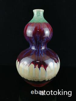 11.6 Chinese Antiques porcelain Qing Dynasty Qianlong gourd bottle