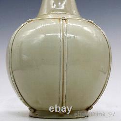 11.6 Chinese antiques porcelain White glaze Song Ding Kiln Long Neck Bottle