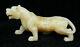 11 Chinese Old White Jade Carved Fengshui Zodiac Ferocity Tiger Animal Statue