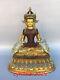 12.2old Chinese Antiques Handmade Pure Copper Gilding Longevity Buddha Statue
