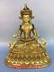 12.5chinese Old Antiques Pure Copper Gilding Exquisite Longevity Buddha Statue