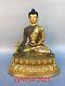 12.5chinese Old Antiques Pure Copper Gilding Statue Of Sakyamuni Buddha