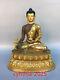 12.5chinese Old Antiques Pure Copper Gilding Statue Of Sakyamuni Buddha