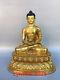 12.5old Chinese Antiques Pure Copper Gilding Statue Of Sakyamuni Buddha