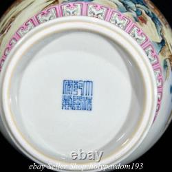 13.2 Qianlong Marked Chinese Colour enamels Porcelain Mountain Tree Bottle BB