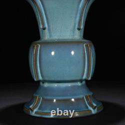 13 Antique Chinese Porcelain song dynasty jun kiln mark sky cyan glaze Vase