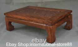 14.8 Old Chinese Huanghuali Wood Carving Dynasty Palace Dragon Kang Table