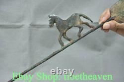 14.8 Rare Antique Chinese Bronze Ware Dynasty Palace Horse Arrowhead Arrow