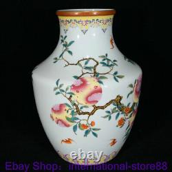 14 Marked Old Chinese Famille Rose Porcelain Gold Dynasty Pomegranate Bottle