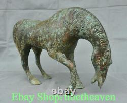 16 Rare Old Chinese Bronze Ware Dynasty Palace Tang Horse Steed Word Statue