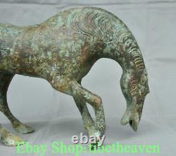 16 Rare Old Chinese Bronze Ware Dynasty Palace Tang Horse Steed Word Statue