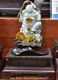 17.4 Chinese Top Ice Emerald Jade Jadeite Happy Laugh Maitreya Buddha Statue