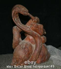 18.6 Neolithic period Chinese Hongshan Culture Jade Carving Snake Deer Statue