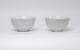 18thc Antique Chinese Porcelain Qing Dynasty Kangxi Mark Pair Phoenix Bowls