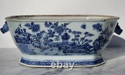 18th Century Chinese Blue And White Chamfered Tureen, Cover And Stand Sothebys