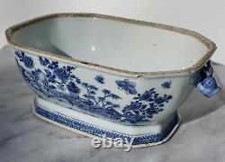 18th Century Chinese Blue And White Chamfered Tureen, Cover And Stand Sothebys