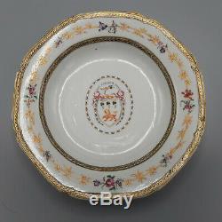 18th Century Chinese Export Famille Rose Armorial Plate Jackson