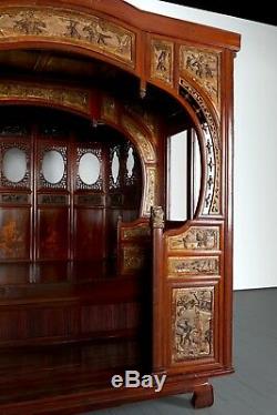 19th Century Chinese Canopy Wedding Bed Opium Bed Antique Contemporary Art