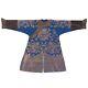 19th Century Chinese Imperial Blue Chifu Robe 9 Dragons
