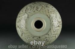 21.2 ancient China Chinese famille Porcelain Hakuryu Tattoo bottle Vase