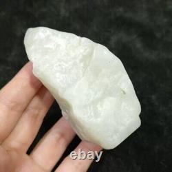 225g Chinese nephrite white slope jade material