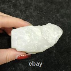 225g Chinese nephrite white slope jade material