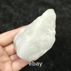 225g Chinese nephrite white slope jade material