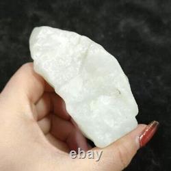 225g Chinese nephrite white slope jade material