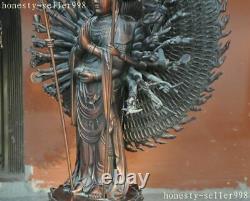 22chinese buddhism bronze copper 1000 arms phurpa Kwan-Yin Bodhisattva statue