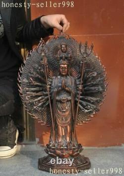 22chinese buddhism bronze copper 1000 arms phurpa Kwan-Yin Bodhisattva statue