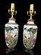 25 Matched Pair Of Jingdezhen Chinese Porcelain Vase Lamps Mirror Image