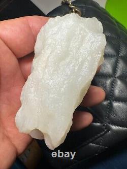 285g Hetian Jade White Slope Jade Ziliao