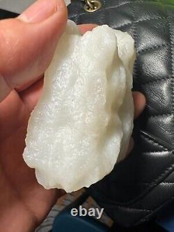 285g Hetian Jade White Slope Jade Ziliao