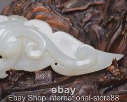 2.8 Old Chinese Naturally Nephrite Hetian Jade Carving Dragon Beast Statue