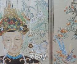 2 Very Fine And Beautiful Hand Painted Chinese Ancestor Portraits