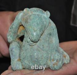 3.6 old Chinese dynasty Bronze ware fengshui wealth beast sacrifice statue