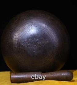 3 Collect Folk Chinese Tibet Buddhism Temple Bronze Statue Buddhist Sound Bowl