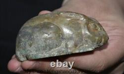 3 Old Chinese Bronze Ware Dynasty Animal Rabbit Statue Pendant