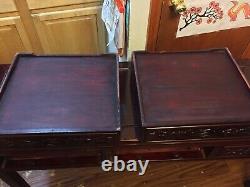 53 Vintage Chinese Rosewood Carving Console Desk